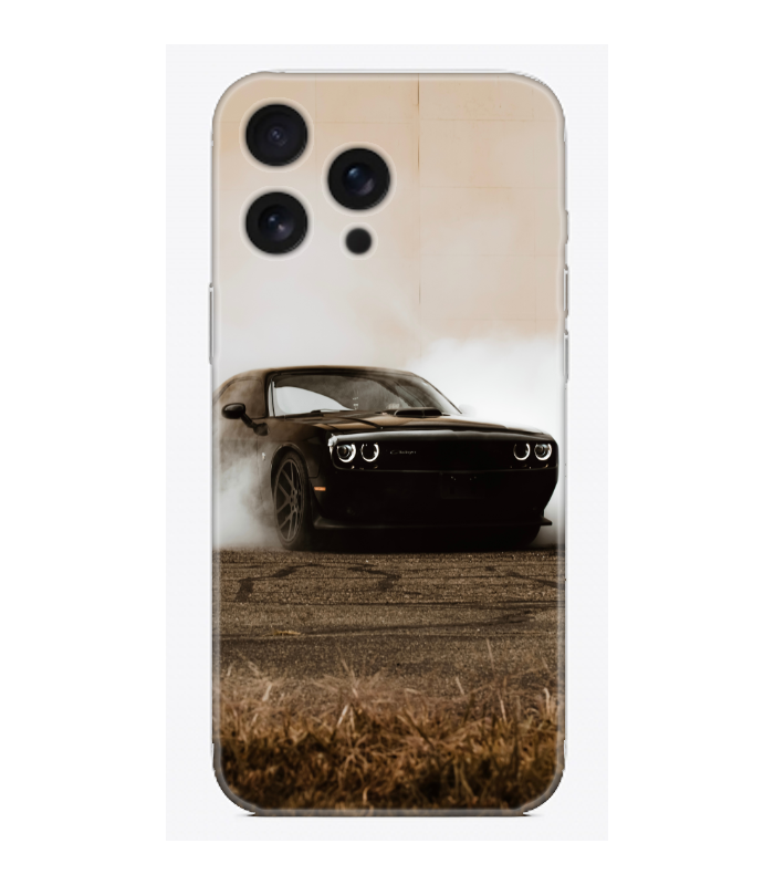 Siyah Dodge Challenger Telefon Kılıfı
