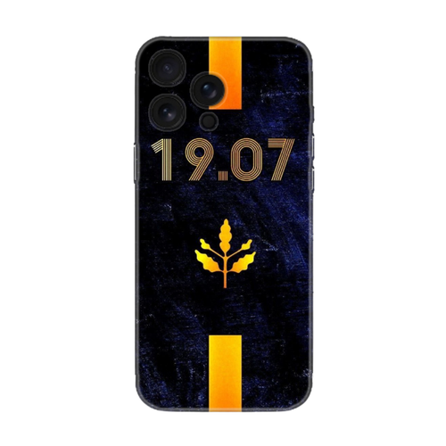 Sarı lacivert renklerde 1907 ve kanarya tasarımlı koruyucu taraftar telefon kılıfı