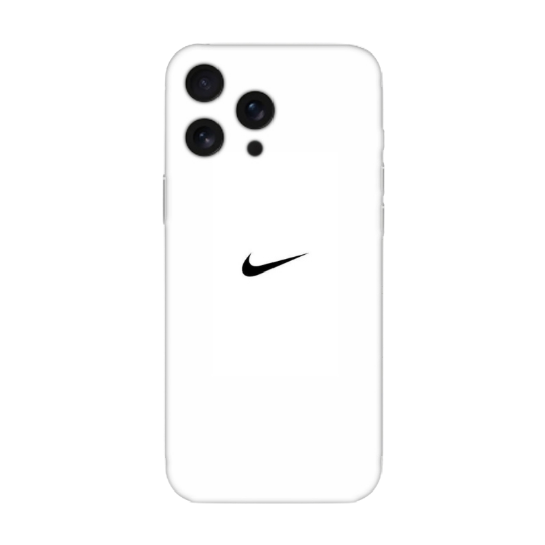Beyaz arka kapaklı, siyah desenli, şık telefon kılıfı, modern tasarım, dayanıklı koruma