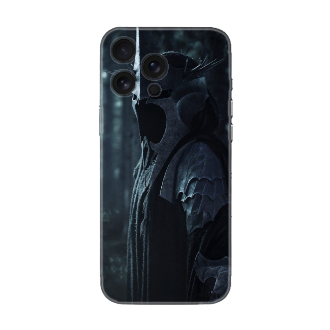 Orman fonlu, zırhlı karakter desenli iPhone telefon kılıfı