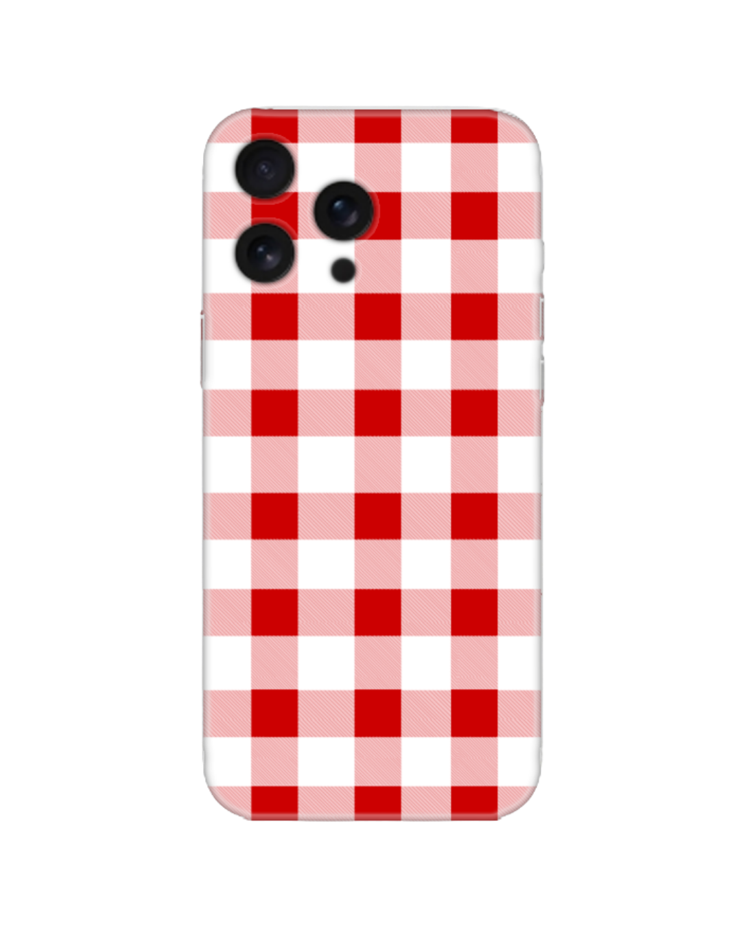 Kırmızı Beyaz Pötikare Desenli Retro Telefon Kılıfı (Android/IOS Uyumlu)