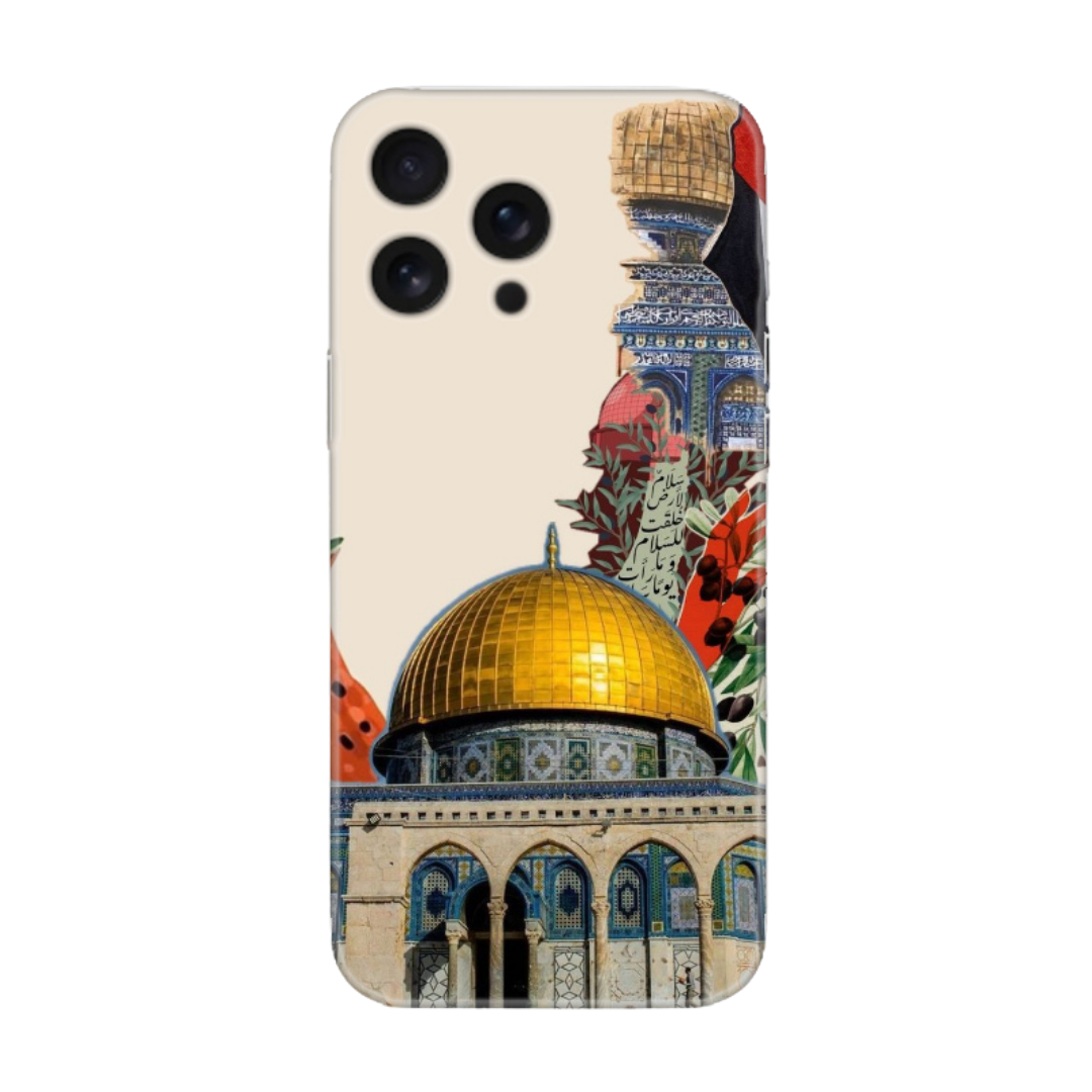 Kubbet-üs Sahra ve Filistin Sembolleri Tasarımlı Telefon Kılıfı (iPhone/Android Uyumlu)