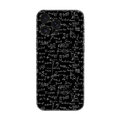 Siyah zemin üzerine matematik formülleri desenli telefon kılıfı