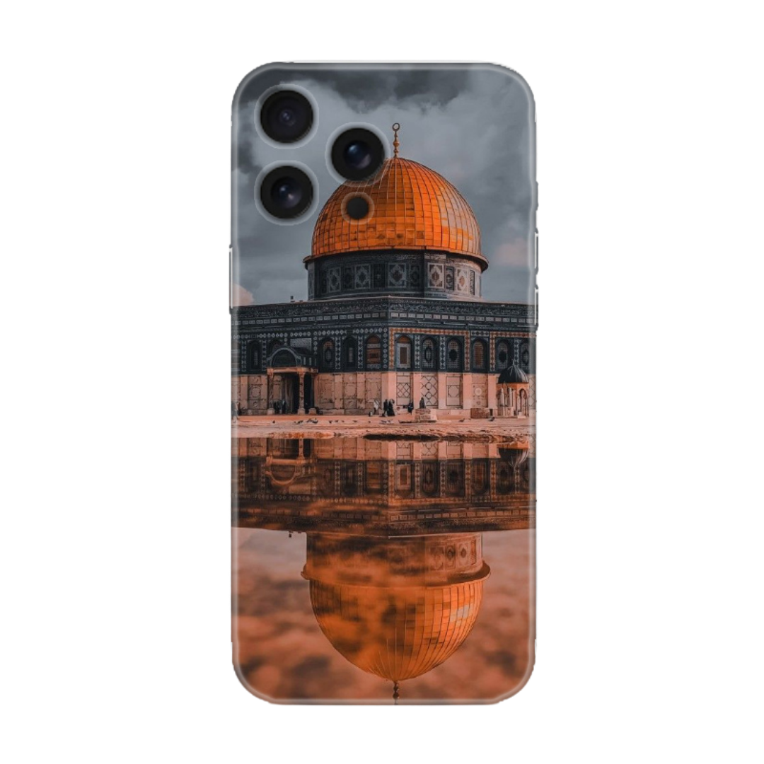 Kubbetüs Sahra desenli, şeffaf telefon kılıfı, yansıma efektli tasarım