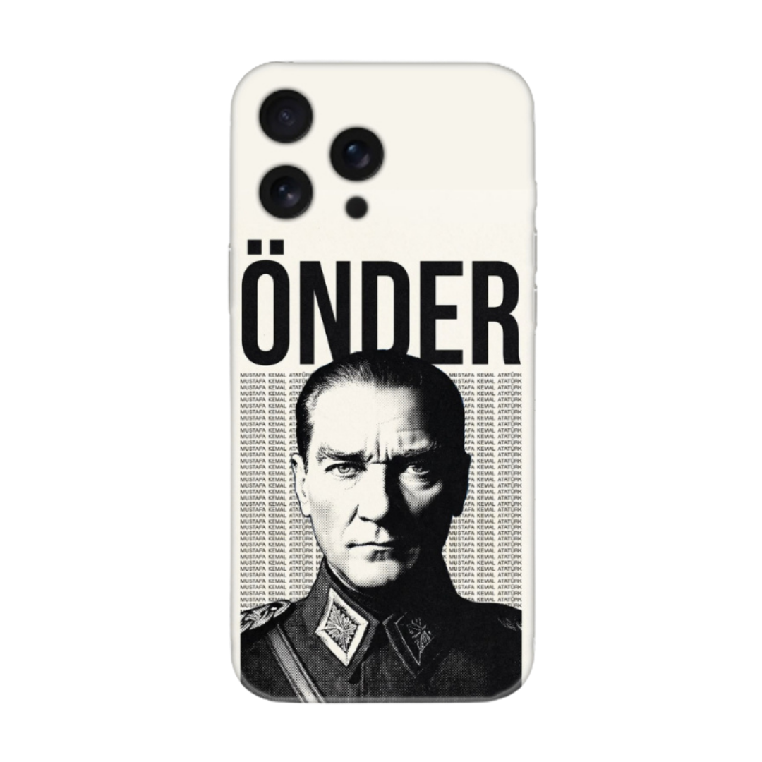 "Önder" Mustafa Kemal Atatürk Tasarımlı Telefon Kılıfı (Android/IOS Uyumlu)