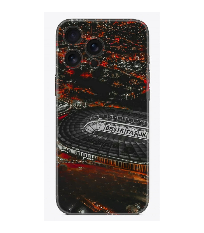 Beşiktaş Stadyumu gece manzaralı tasarımlı telefon kılıfı