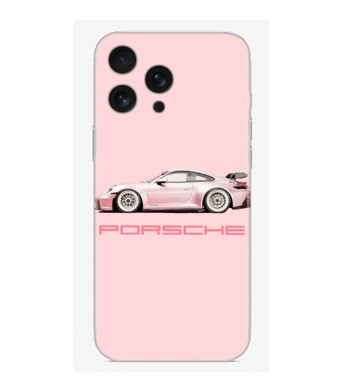 Pembe Porsche Telefon Kılıfı