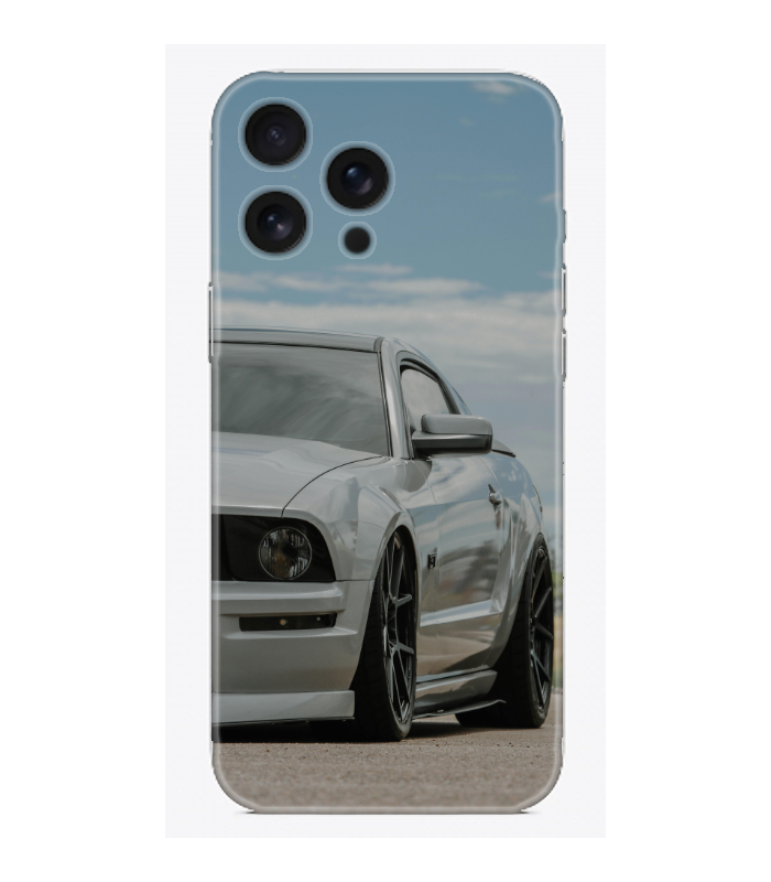 Beyaz Ford Mustang Telefon Kılıfı