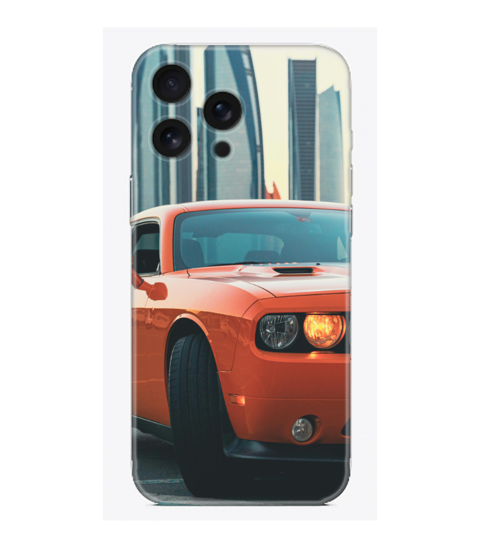 Turuncu Dodge Challenger Telefon Kılıfı