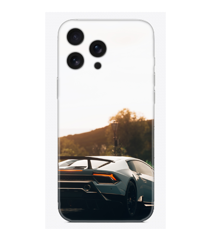 Beyaz Lamborghini Telefon Kılıfı