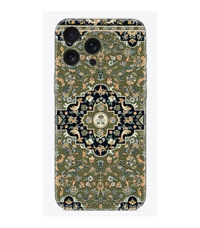 Yeşil Ravza Halı Desenli Telefon Kılıfı (iPhone/Android Uyumlu)