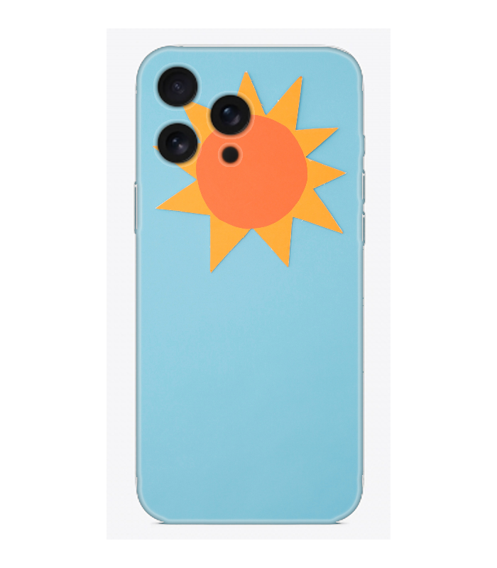 Güneş Desenli Telefon Kılıfı