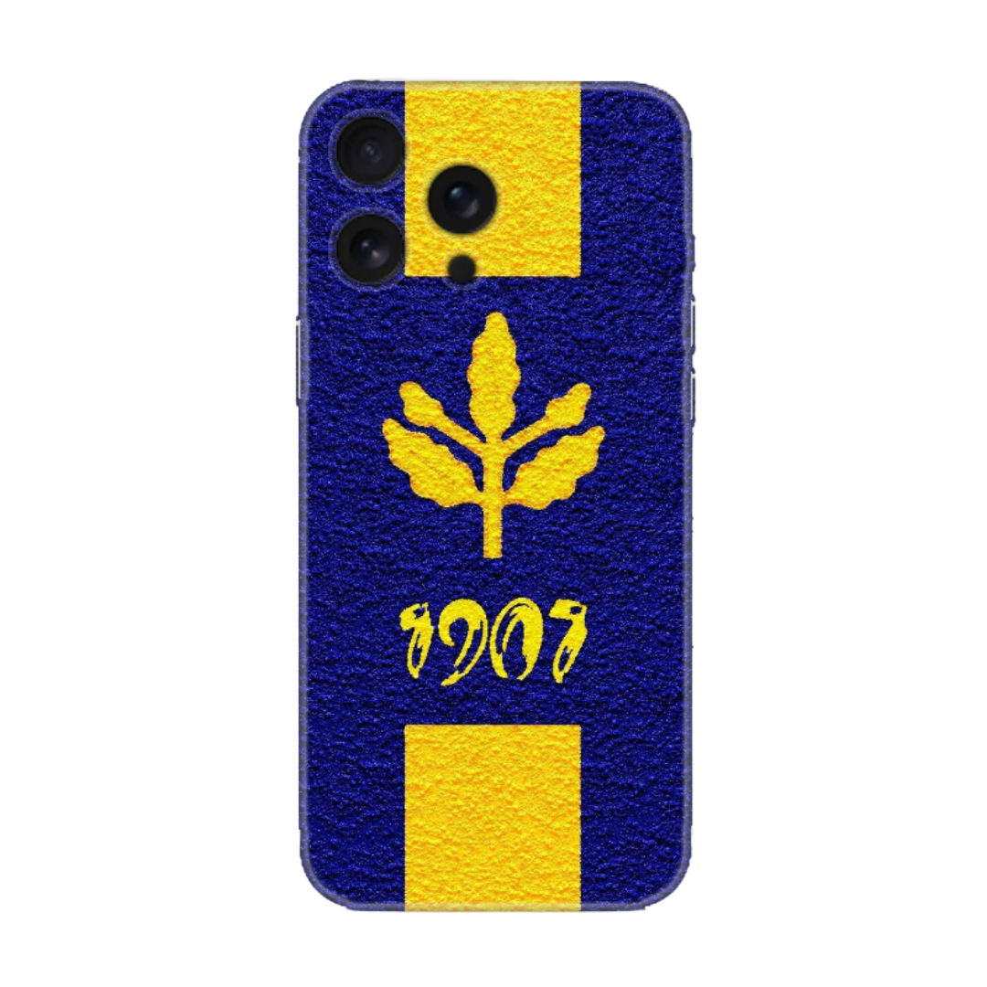 Sarı Lacivert 1907 Efsane Yıl Tasarımlı Telefon Kılıfı (Tüm Modellere Uyumlu)