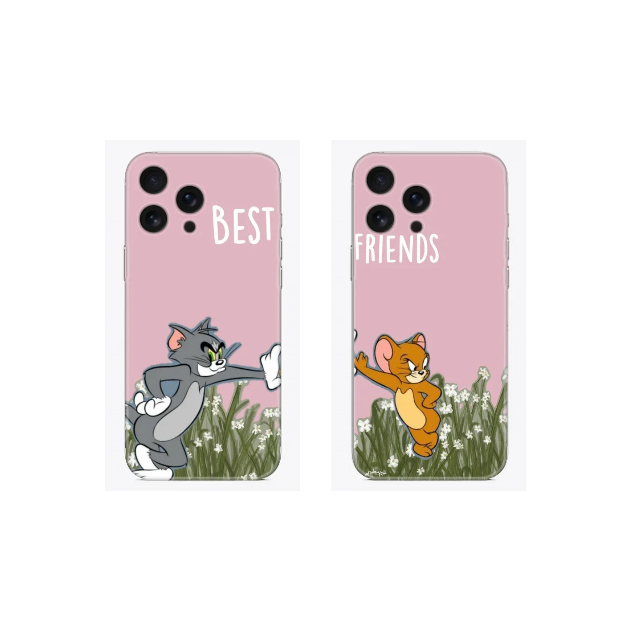 Tom ve Jerry Çift Telefon Kılıfı