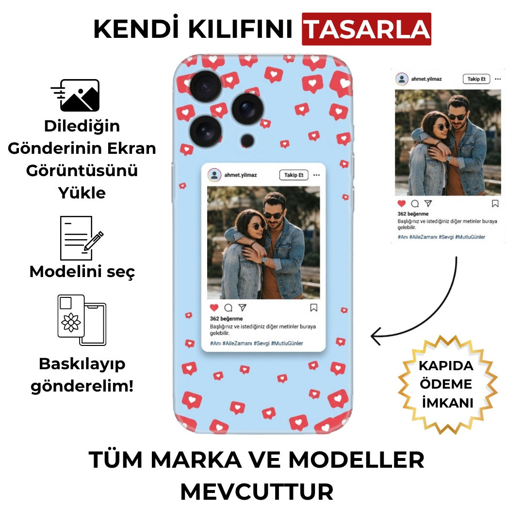 Kişiye Özel Instagram Postlu Telefon Kılıfı (Android/Ios Uyumlu)