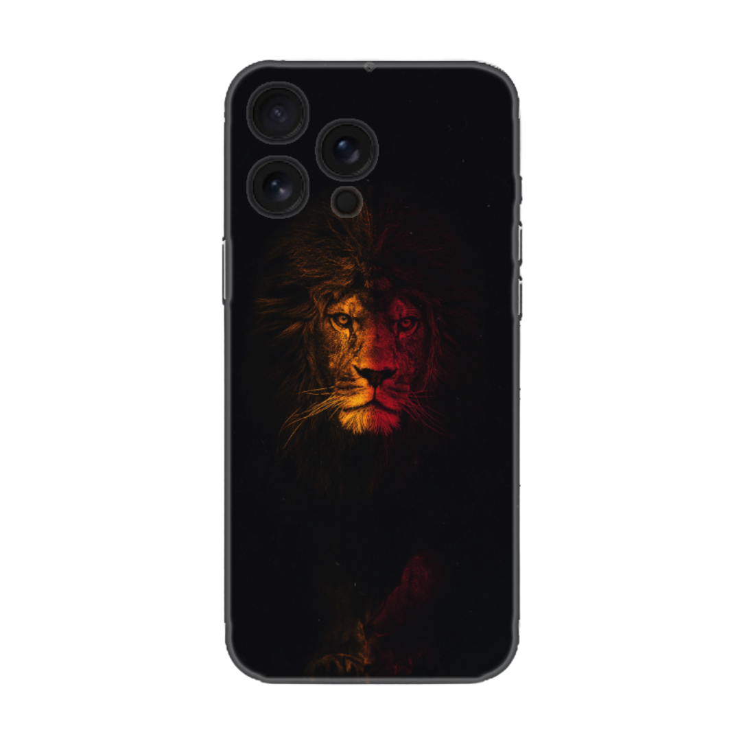 Sarı Kırmızı Aslan Figürlü Taraftar Telefon Kılıfı (Tüm Modellere Uyumlu)