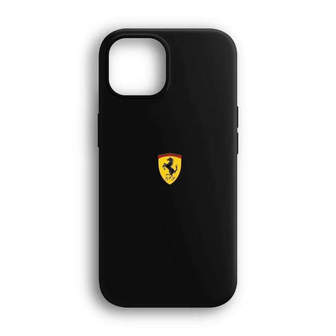 Ferrari Logolu Siyah Telefon Kılıfı