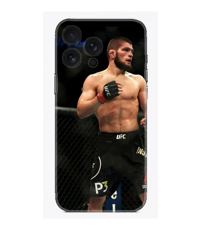 UFC dövüşçü tasarımlı sert korumalı telefon kılıfı, spor ve şık telefon kılıfı