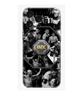 UFC temalı, dövüşçü fotoğraflarıyla süslenmiş siyah telefon kılıfı
