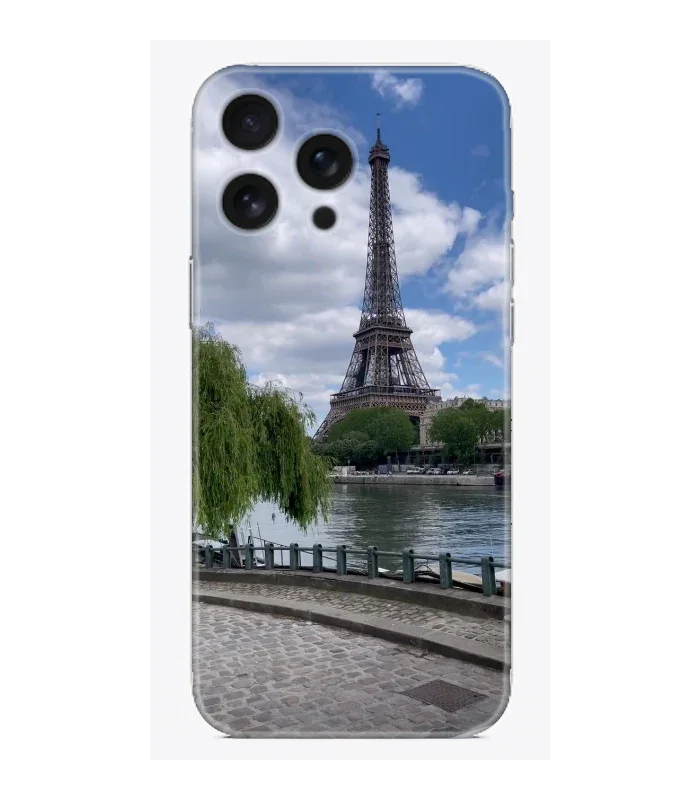 Eyfel Kulesi manzaralı telefon kılıfı, Paris temalı koruyucu arka kapak