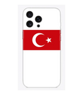 Türk bayraklı, kırmızı beyaz renkli iPhone telefon kılıfı tasarımı