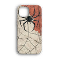 Örümcek ve örümcek ağı desenli telefon kılıfı, dayanıklı ve şık tasarım