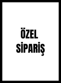 Beyaz zemin üzerinde kalın siyah harflerle Özel Sipariş yazısı, kişiye özel kılıf siparişi görseli